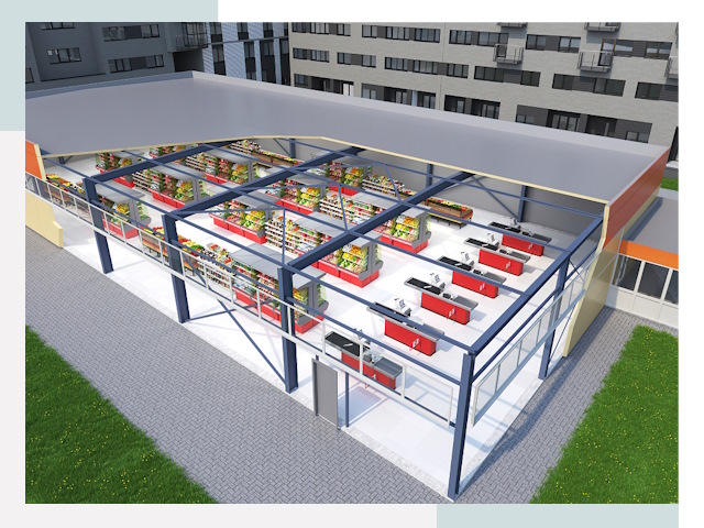 Строительство магазинов в Белово от 652 руб. за м²