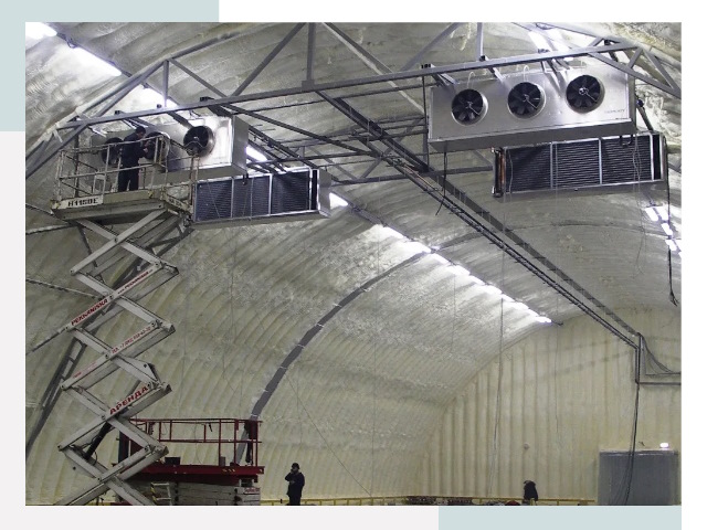 Оснащение ангаров в Белове