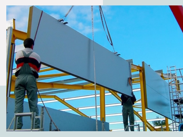 Монтаж сэндвич-панелей в Белове от 652 руб.