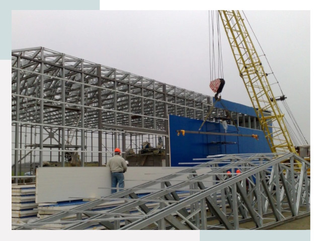 Монтаж ангаров в Белове