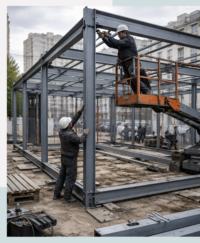 Строительство и монтаж торговых павильонов под ключ в Белове